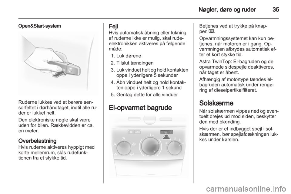 OPEL ASTRA H 2011  Instruktionsbog (in Danish) 