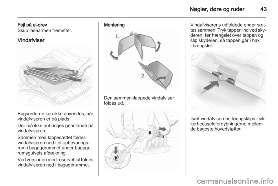 OPEL ASTRA H 2011  Instruktionsbog (in Danish) 