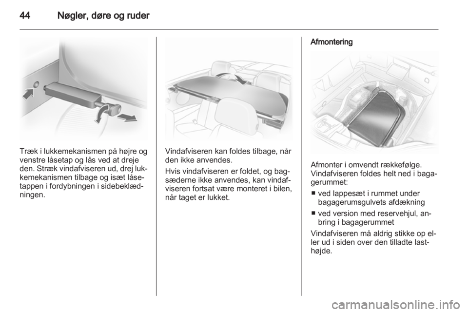 OPEL ASTRA H 2011  Instruktionsbog (in Danish) 