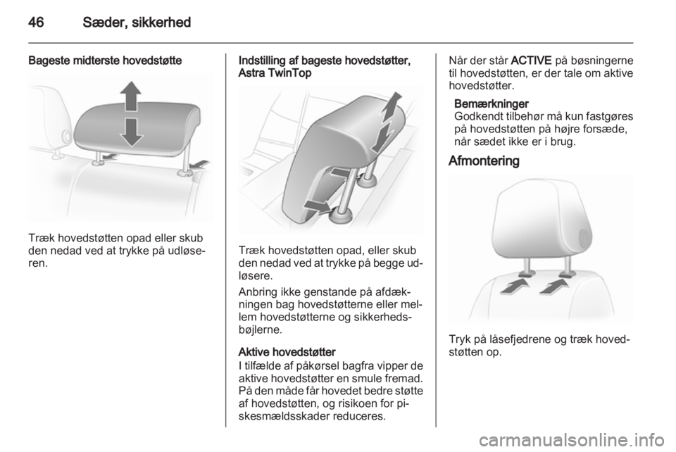 OPEL ASTRA H 2011  Instruktionsbog (in Danish) 