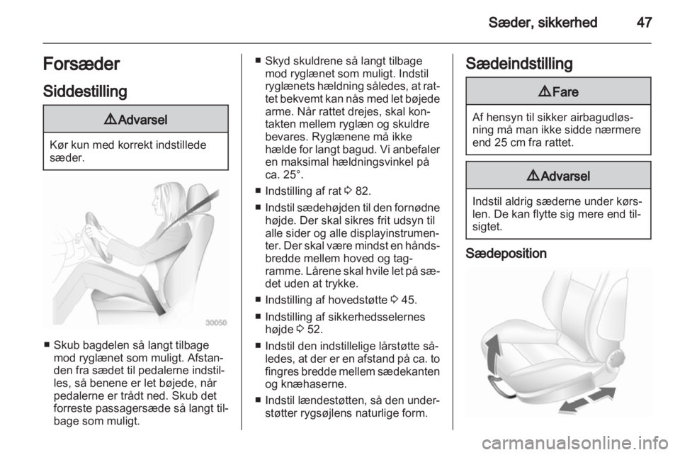 OPEL ASTRA H 2011  Instruktionsbog (in Danish) 