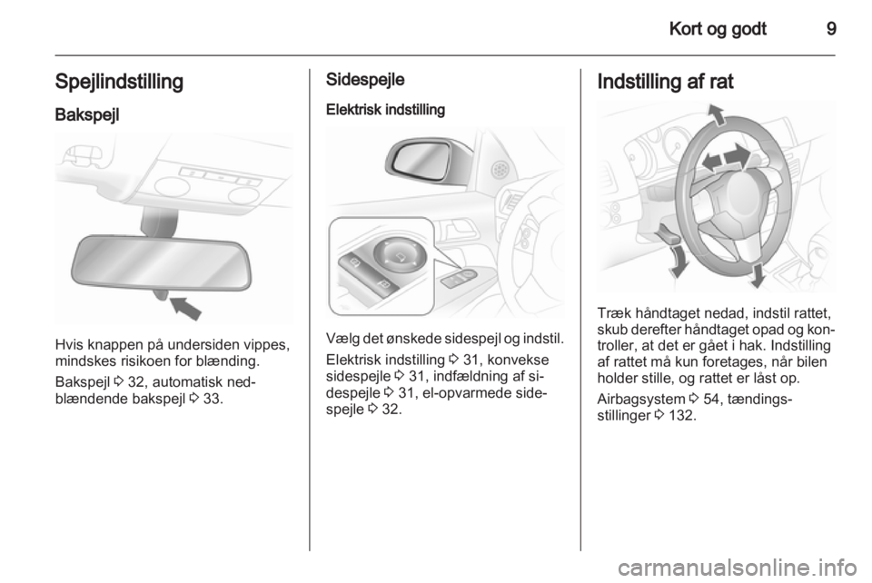 OPEL ASTRA H 2011  Instruktionsbog (in Danish) 