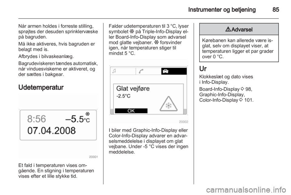 OPEL ASTRA H 2011  Instruktionsbog (in Danish) 