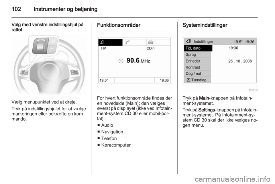 OPEL ASTRA H 2011.5  Instruktionsbog (in Danish) 