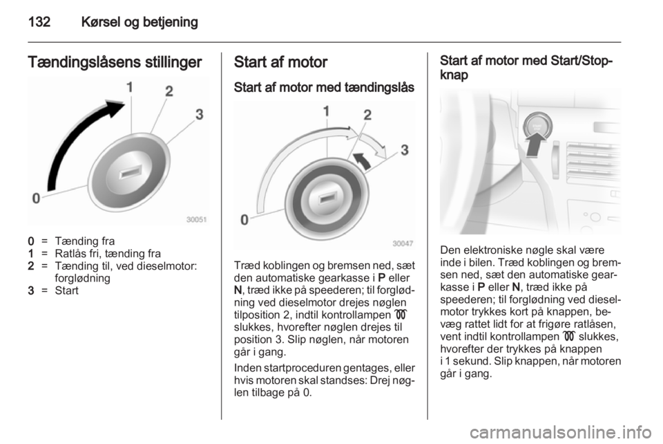 OPEL ASTRA H 2011.5  Instruktionsbog (in Danish) 