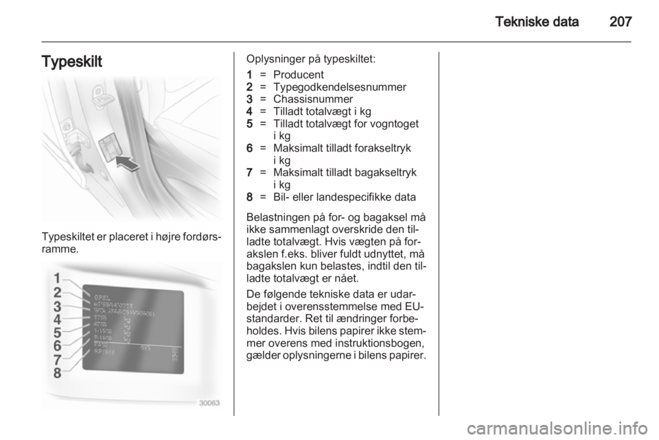 OPEL ASTRA H 2011.5  Instruktionsbog (in Danish) 
