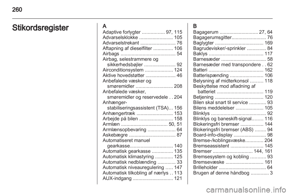 OPEL ASTRA H 2011.5  Instruktionsbog (in Danish) 