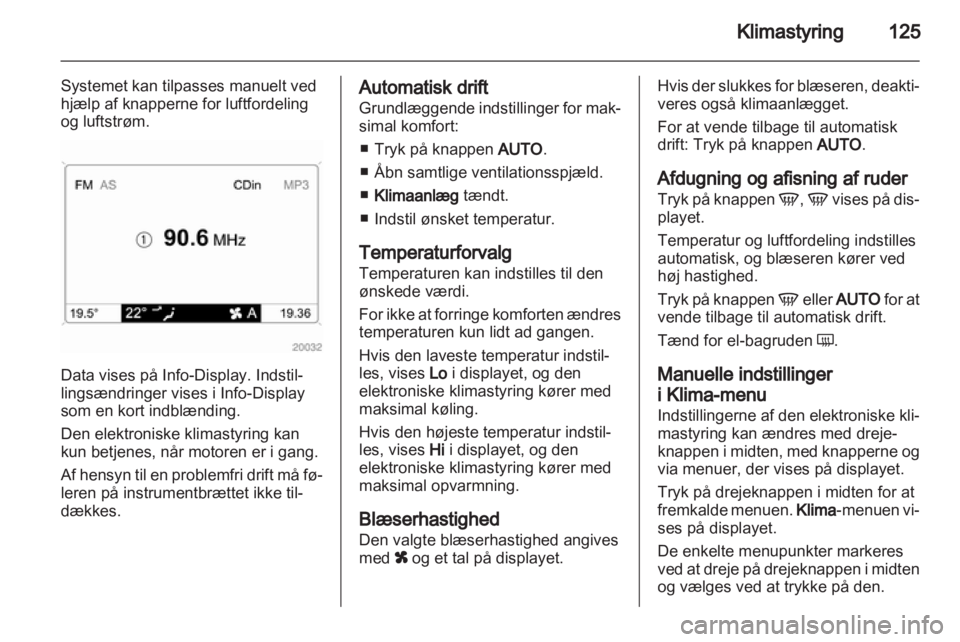 OPEL ASTRA H 2012  Instruktionsbog (in Danish) 