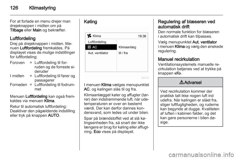 OPEL ASTRA H 2012  Instruktionsbog (in Danish) 