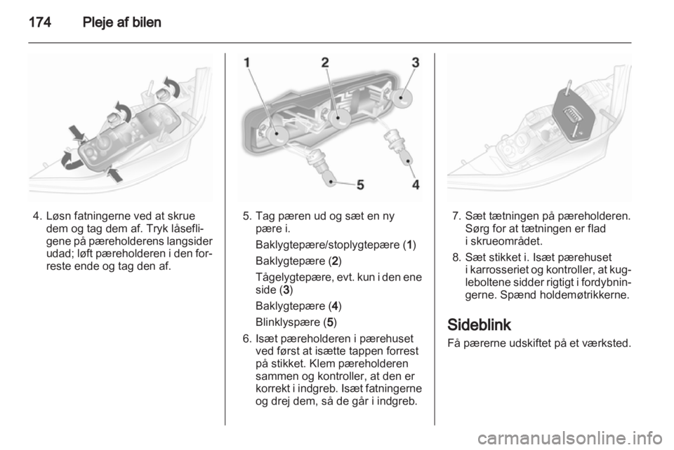 OPEL ASTRA H 2012  Instruktionsbog (in Danish) 