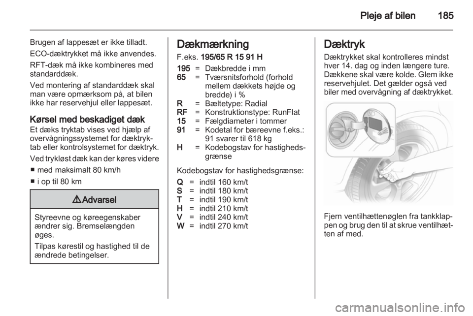 OPEL ASTRA H 2012  Instruktionsbog (in Danish) 