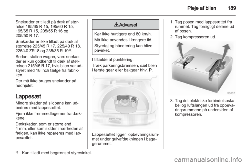 OPEL ASTRA H 2012  Instruktionsbog (in Danish) 