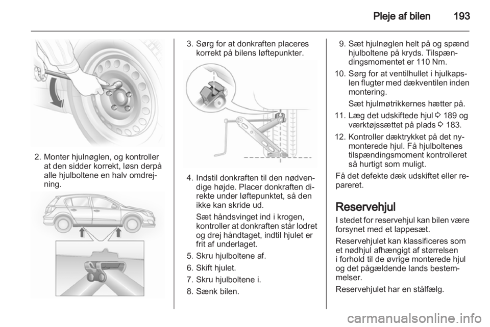 OPEL ASTRA H 2012  Instruktionsbog (in Danish) 
