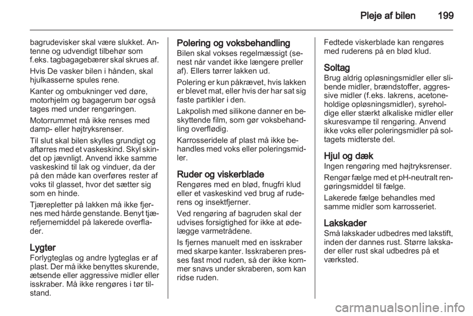 OPEL ASTRA H 2012  Instruktionsbog (in Danish) 