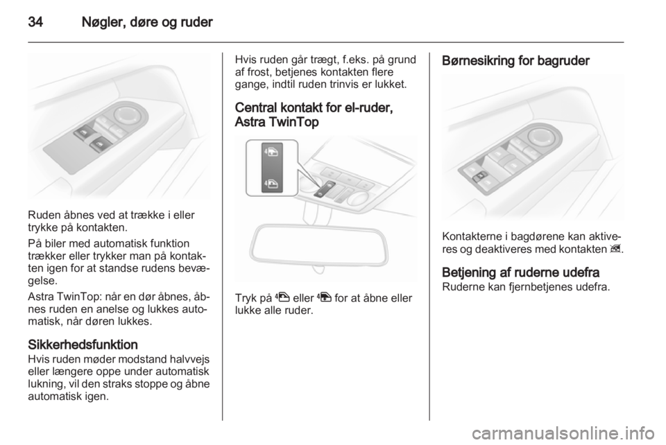 OPEL ASTRA H 2012  Instruktionsbog (in Danish) 