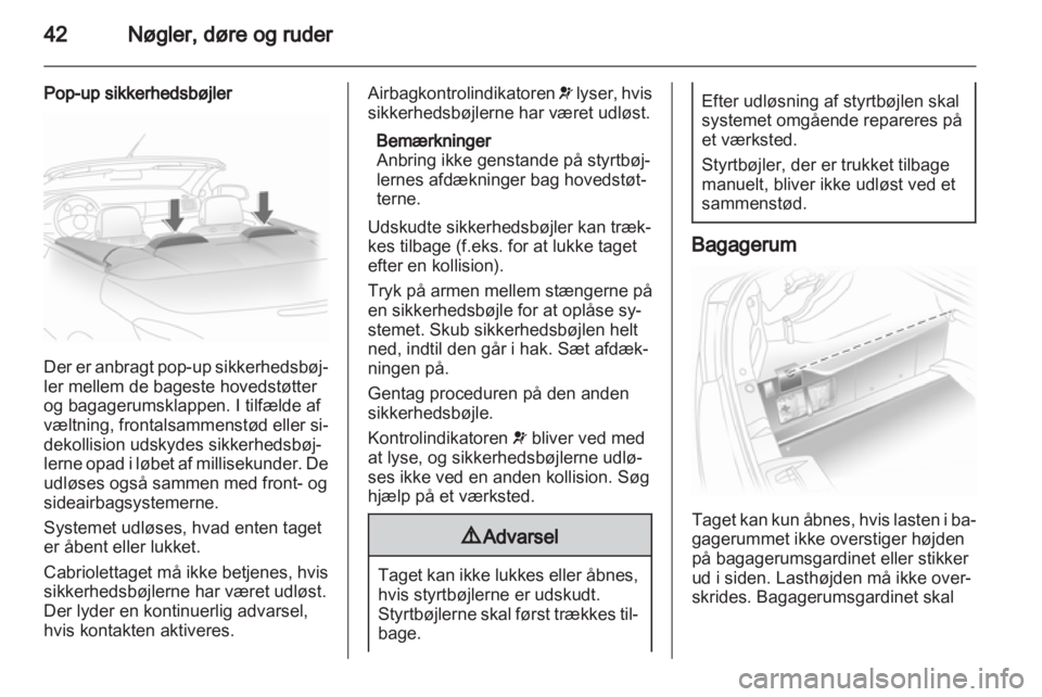 OPEL ASTRA H 2012  Instruktionsbog (in Danish) 