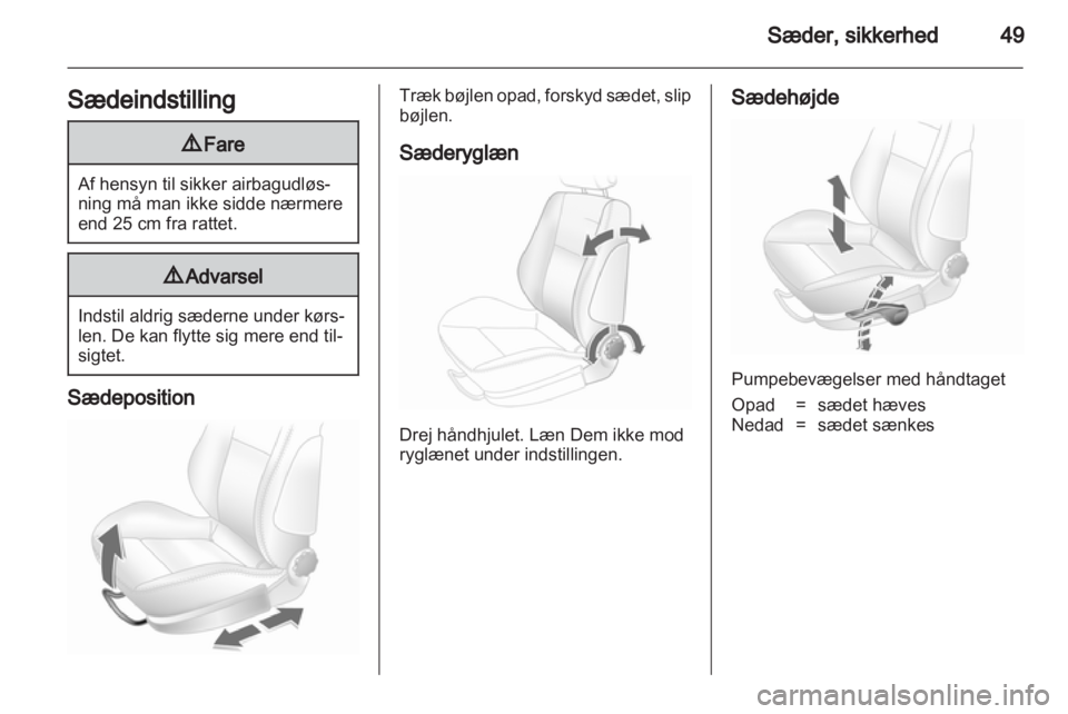 OPEL ASTRA H 2012  Instruktionsbog (in Danish) 