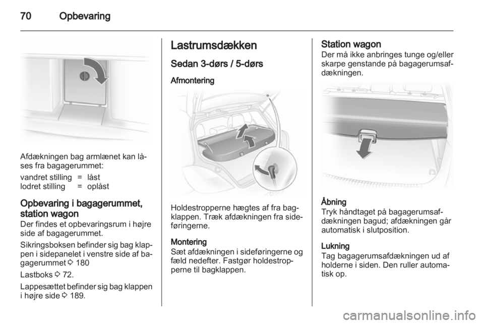 OPEL ASTRA H 2012  Instruktionsbog (in Danish) 