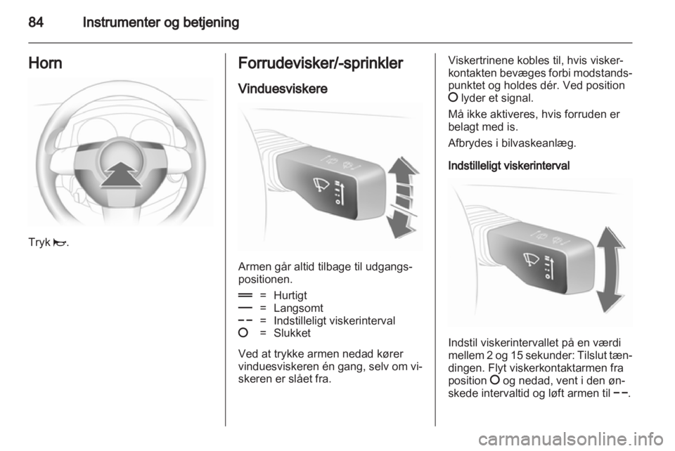OPEL ASTRA H 2012  Instruktionsbog (in Danish) 