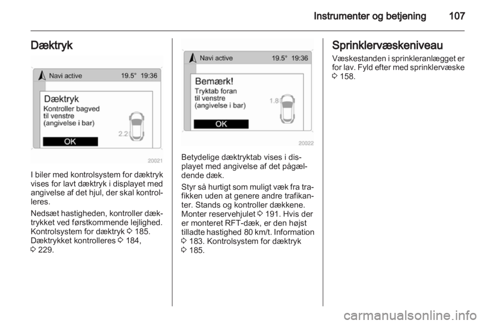 OPEL ASTRA H 2013  Instruktionsbog (in Danish) 