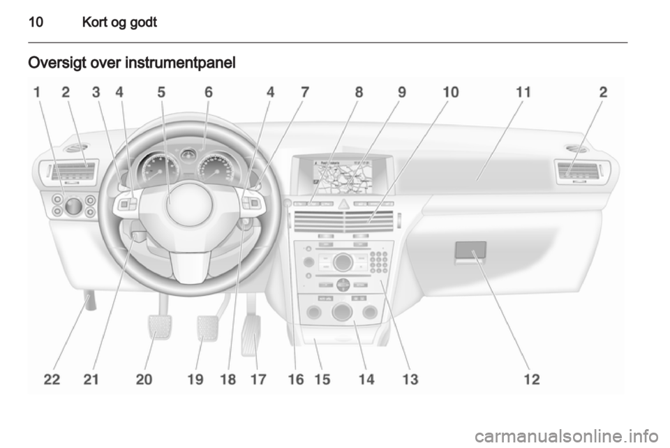 OPEL ASTRA H 2013  Instruktionsbog (in Danish) 