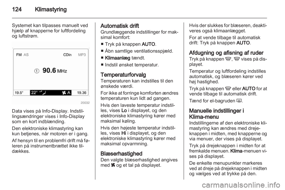 OPEL ASTRA H 2013  Instruktionsbog (in Danish) 