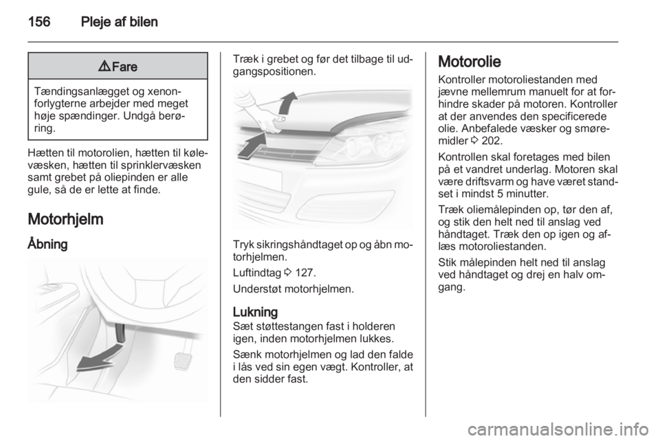OPEL ASTRA H 2013  Instruktionsbog (in Danish) 