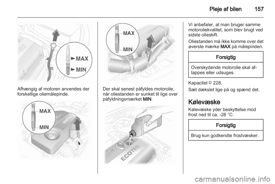 OPEL ASTRA H 2013  Instruktionsbog (in Danish) 