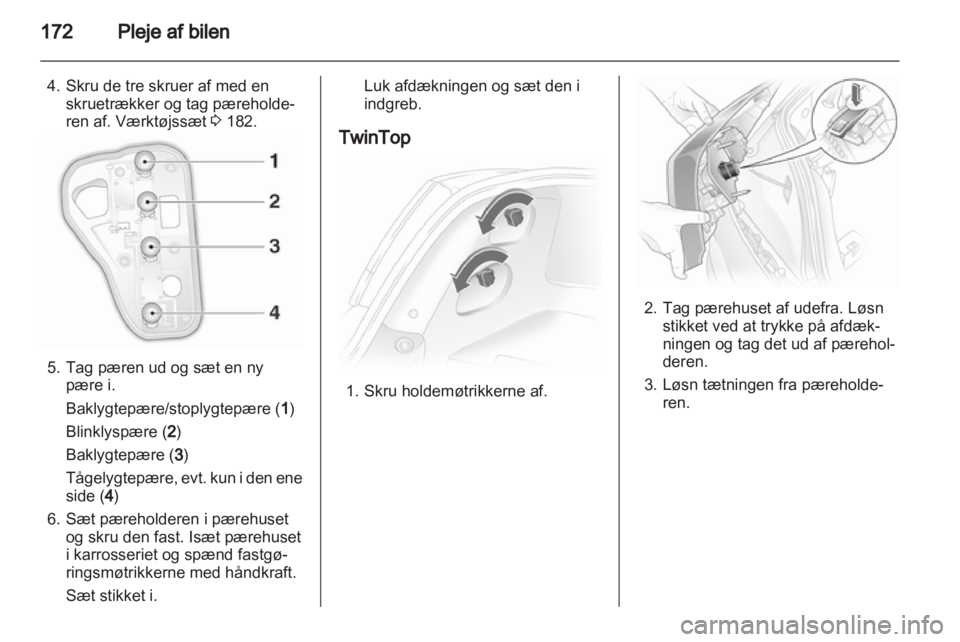 OPEL ASTRA H 2013  Instruktionsbog (in Danish) 