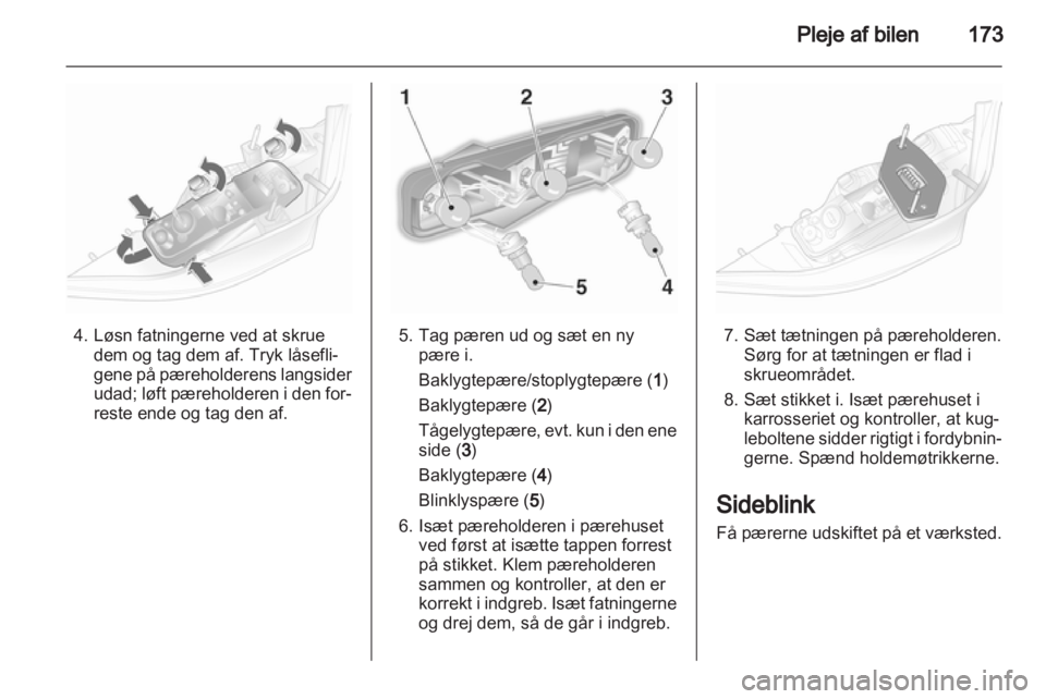 OPEL ASTRA H 2013  Instruktionsbog (in Danish) 