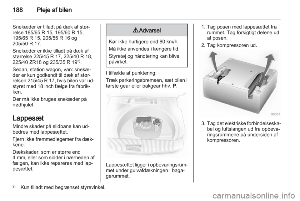 OPEL ASTRA H 2013  Instruktionsbog (in Danish) 