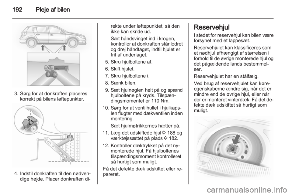 OPEL ASTRA H 2013  Instruktionsbog (in Danish) 