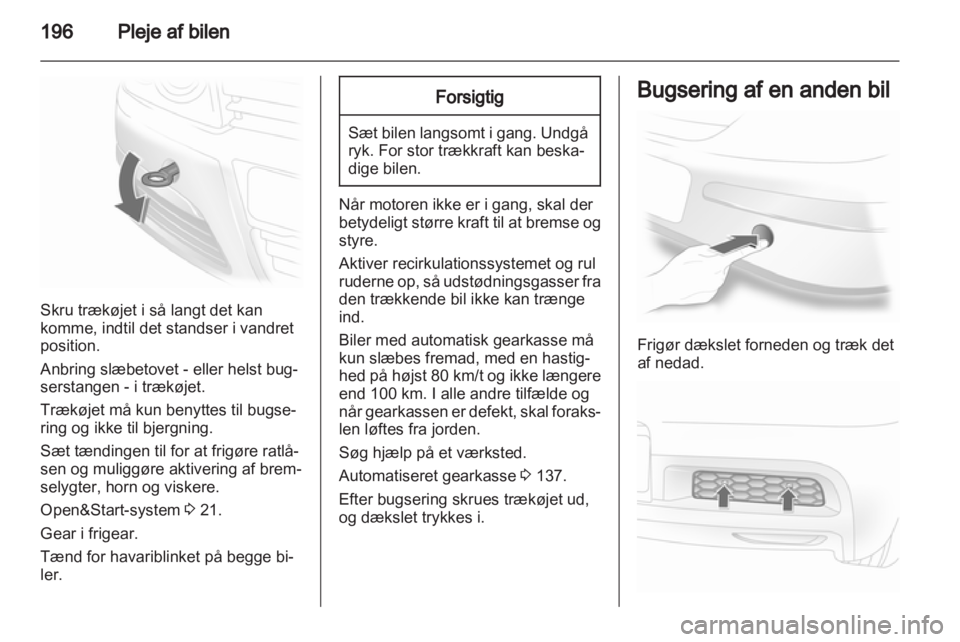 OPEL ASTRA H 2013  Instruktionsbog (in Danish) 
