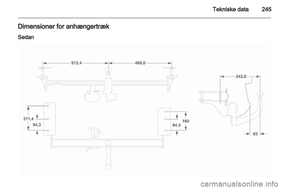 OPEL ASTRA H 2013  Instruktionsbog (in Danish) 