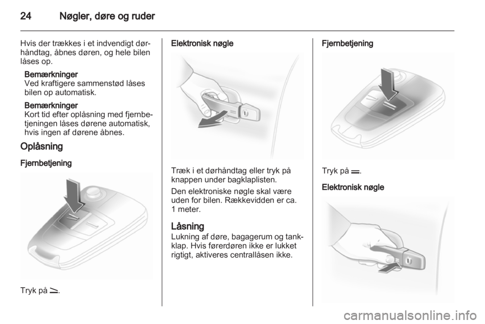 OPEL ASTRA H 2013  Instruktionsbog (in Danish) 