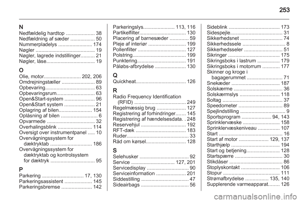 OPEL ASTRA H 2013  Instruktionsbog (in Danish) 