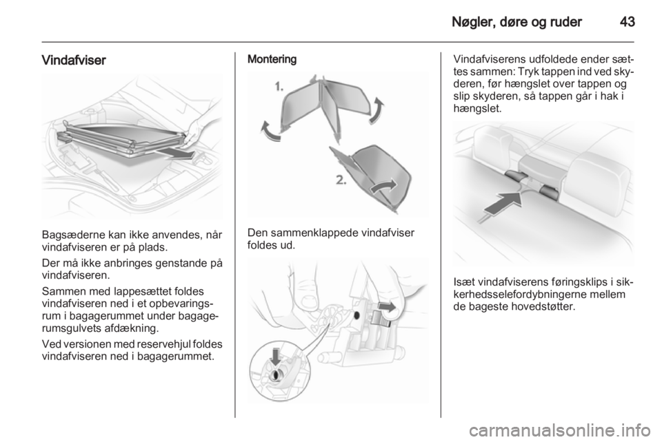 OPEL ASTRA H 2013  Instruktionsbog (in Danish) 
