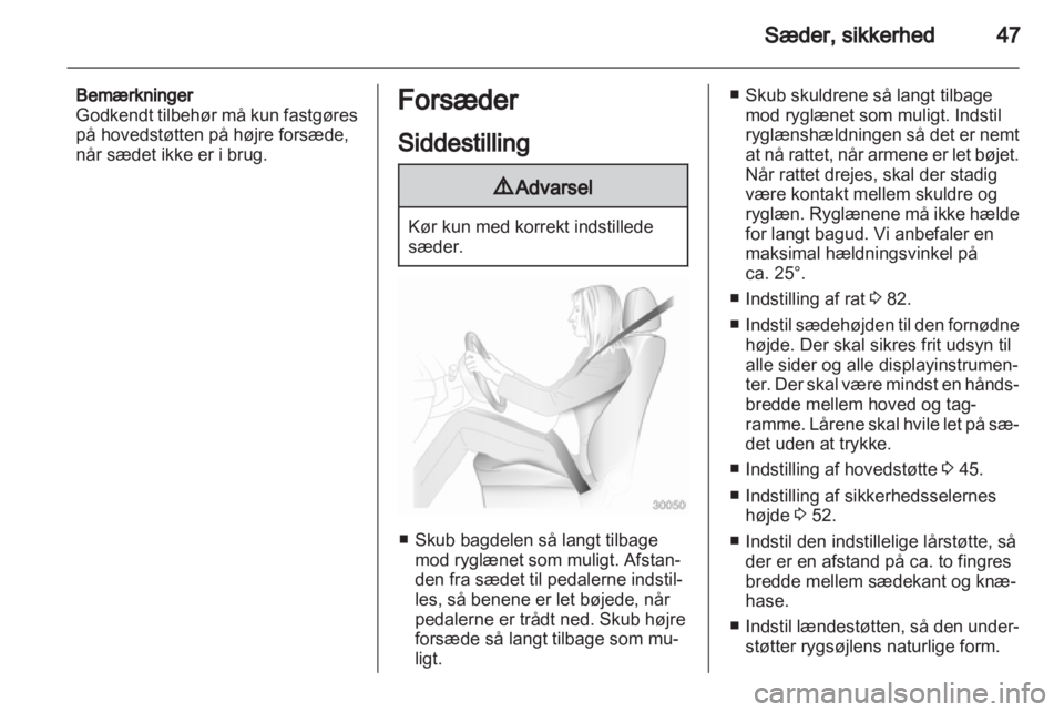 OPEL ASTRA H 2013  Instruktionsbog (in Danish) 