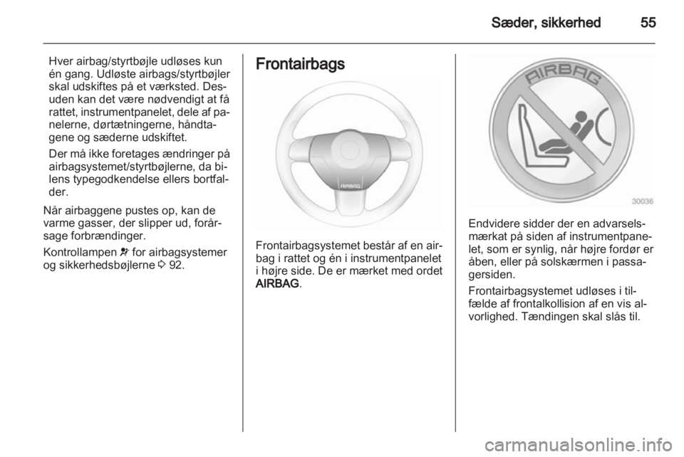 OPEL ASTRA H 2013  Instruktionsbog (in Danish) 