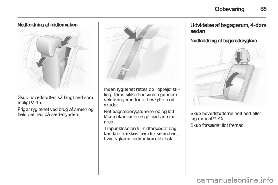 OPEL ASTRA H 2013  Instruktionsbog (in Danish) 