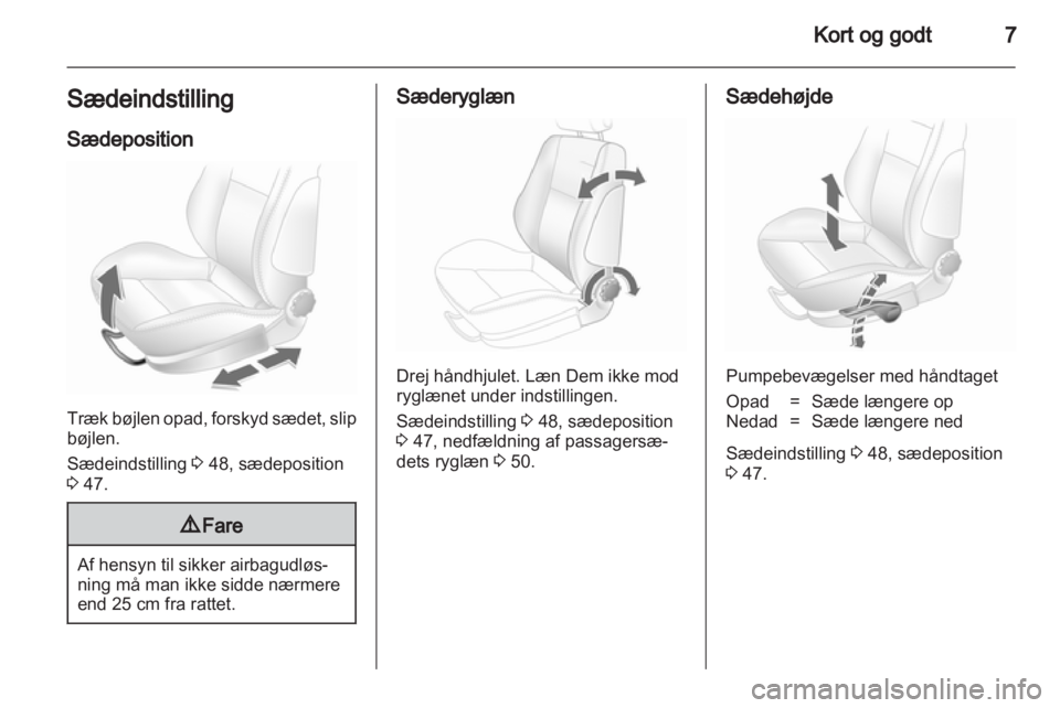 OPEL ASTRA H 2013  Instruktionsbog (in Danish) 
