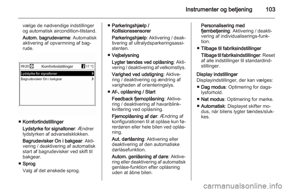 OPEL ASTRA J 2010.5  Instruktionsbog (in Danish) 