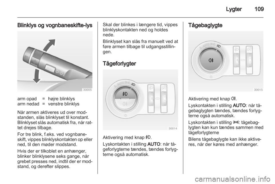 OPEL ASTRA J 2010.5  Instruktionsbog (in Danish) 