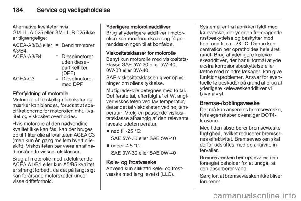 OPEL ASTRA J 2010.5  Instruktionsbog (in Danish) 