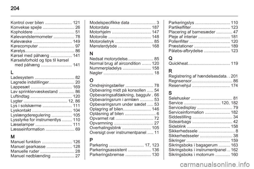 OPEL ASTRA J 2010.5  Instruktionsbog (in Danish) 