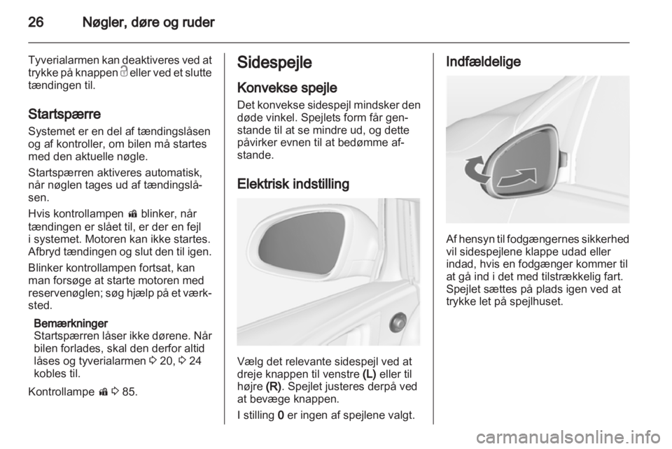 OPEL ASTRA J 2010.5  Instruktionsbog (in Danish) 