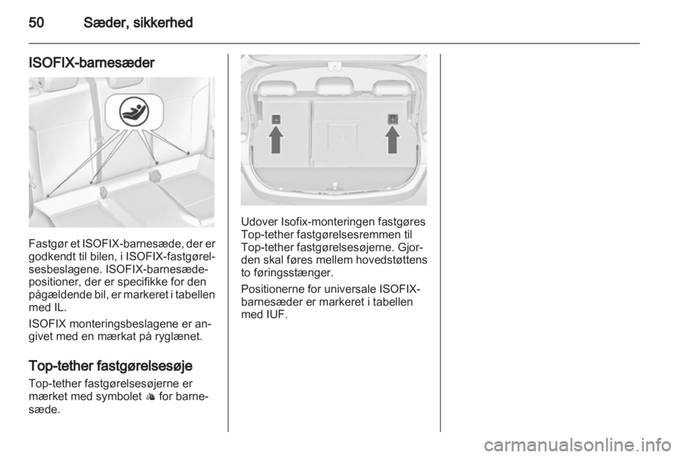 OPEL ASTRA J 2010.5  Instruktionsbog (in Danish) 