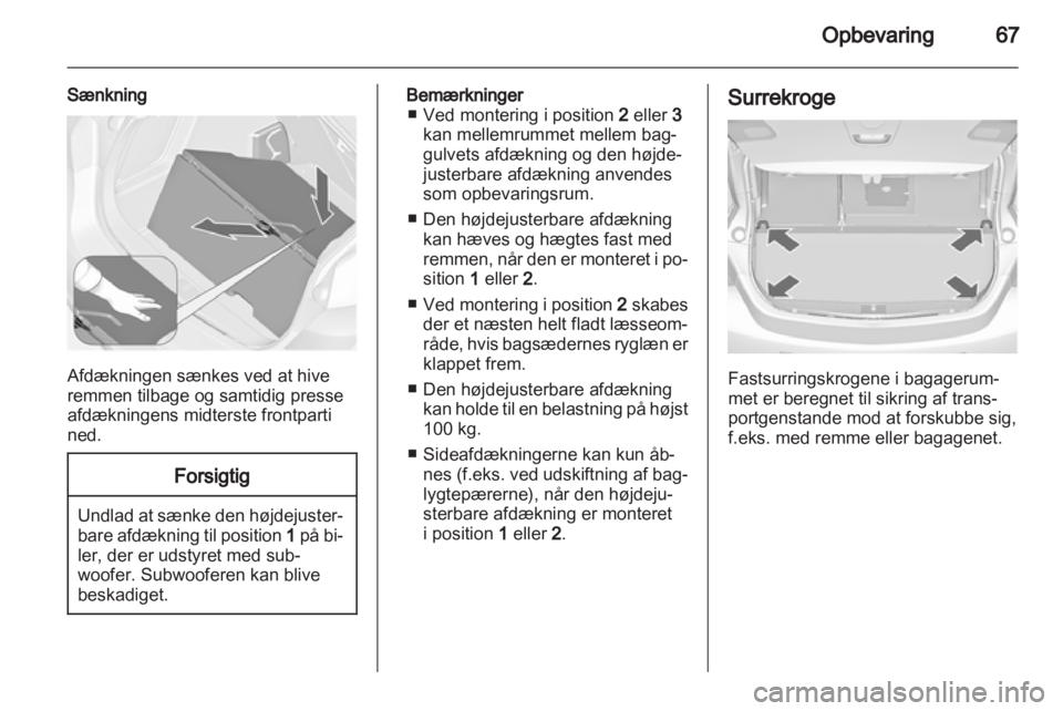 OPEL ASTRA J 2010.5  Instruktionsbog (in Danish) 