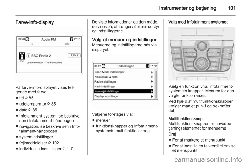 OPEL ASTRA J 2011  Instruktionsbog (in Danish) 