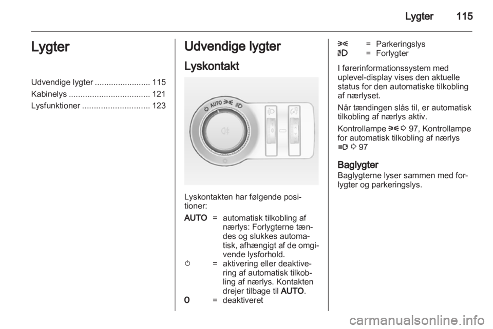 OPEL ASTRA J 2011  Instruktionsbog (in Danish) 